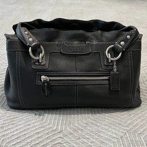 Coach Penelope Black Leather Handbag